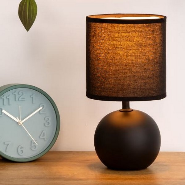 Atmosphera - Настолна лампа TIMÉO 1xE14/60W/230V матов черен