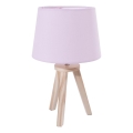Atmosphera - Настолна лампа TRIPOD 1xE14/40W/230V борова/розова