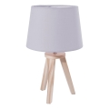 Atmosphera - Настолна лампа TRIPOD 1xE14/40W/230V борова/сива