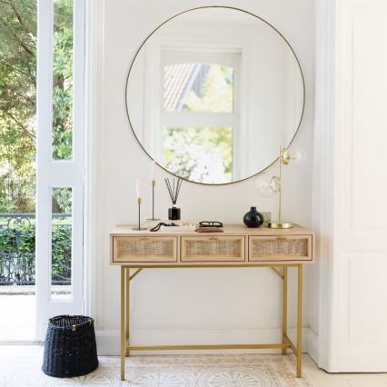 Atmosphera - Огледало ALICE Ø 110 см черен