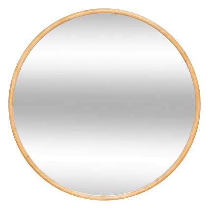 Atmosphera - Огледало KIM Ø 75 см каучуково дърво