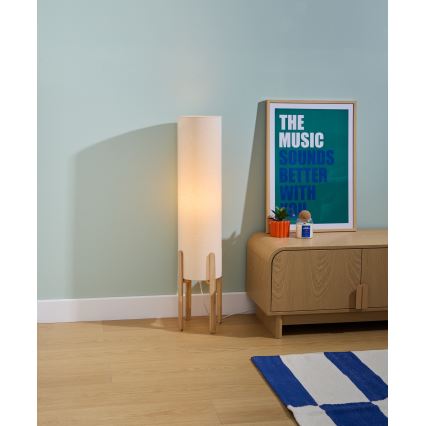 Atmosphera - Подова лампа KEYAH 1xE27/25W/230V каучуково дърво