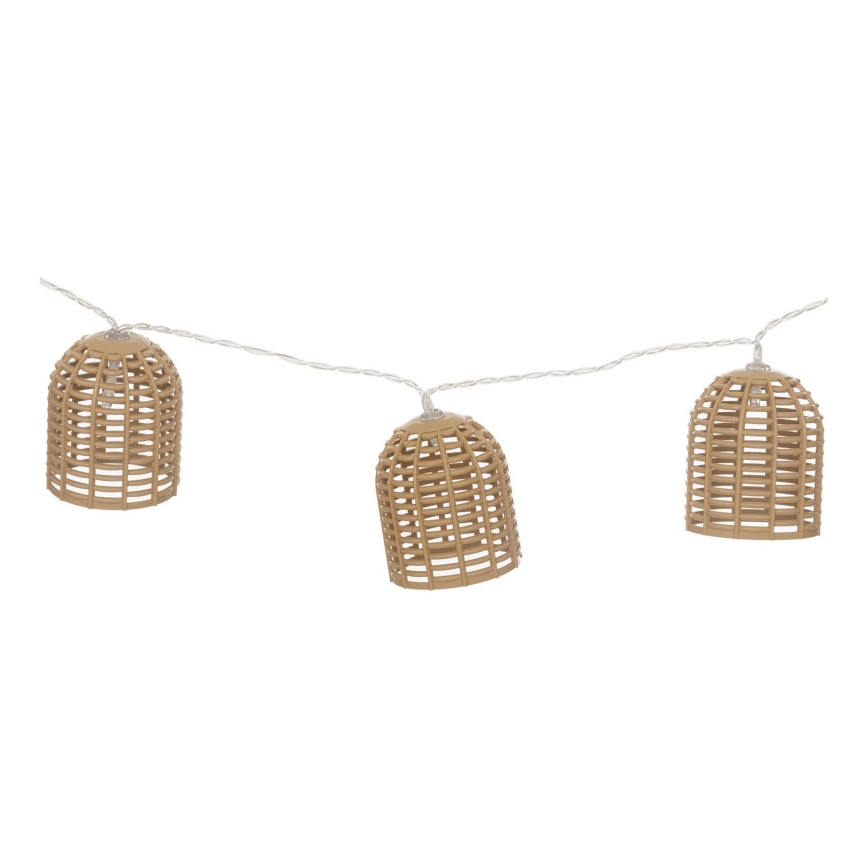 Atmosphera - соларен LED декоративен гирлянд AIA 10xLED 3,35 m IP44 топла бяла 1500 mAh