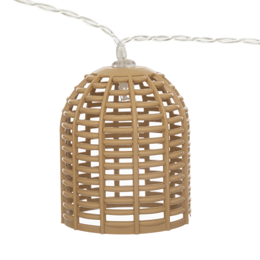 Atmosphera - соларен LED декоративен гирлянд AIA 10xLED 3,35 m IP44 топла бяла 1500 mAh