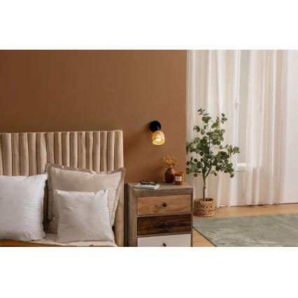 Atmosphera - Стенно точково осветително тяло LIO 1xE27/25W/230V бамбуково