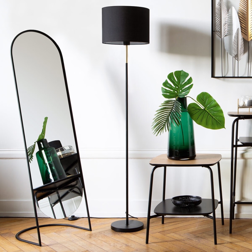 Atmosphera - Стоящо огледало JEF 136x39,5 cm черно