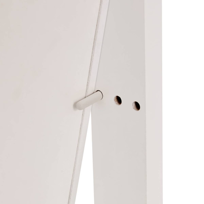 Atmosphera - Стоящо огледало с кутия за бижута LEXY 158x38 см бяло