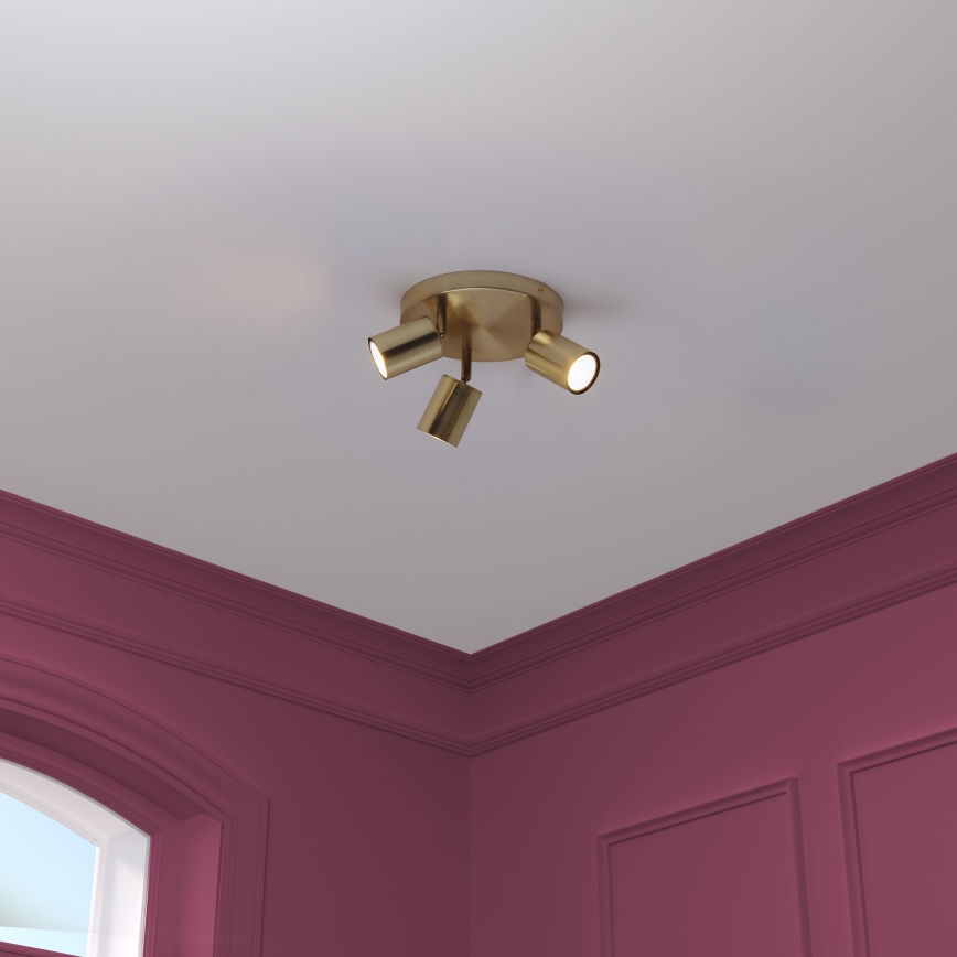 Atmosphera - Точково осветително тяло VICO 3xGU10/25W/230V, златисто