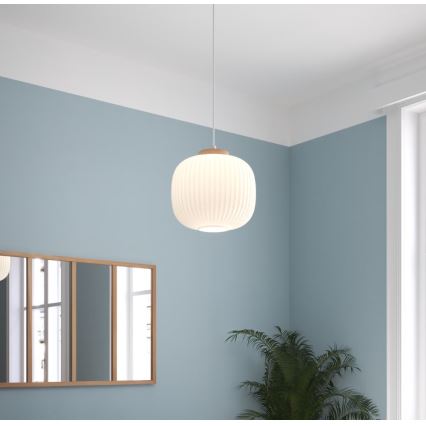 Atmosphera - Висяща лампа на кабел TRAVIS 1xE27/25W/230V борова дървесина