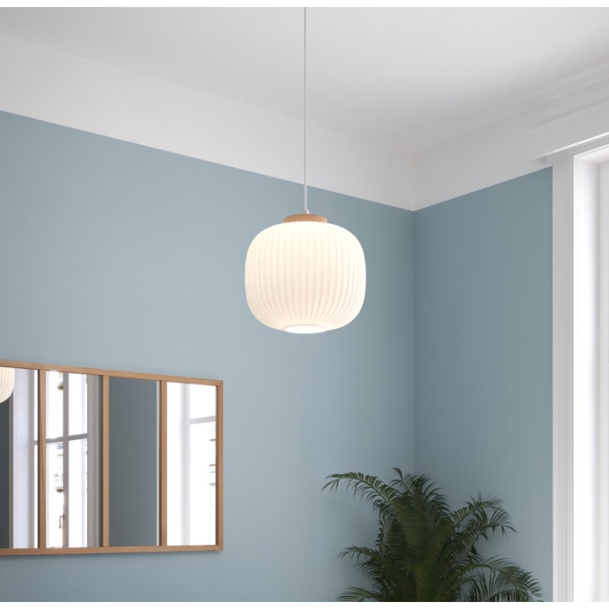Atmosphera - Висяща лампа на кабел TRAVIS 1xE27/25W/230V борова дървесина