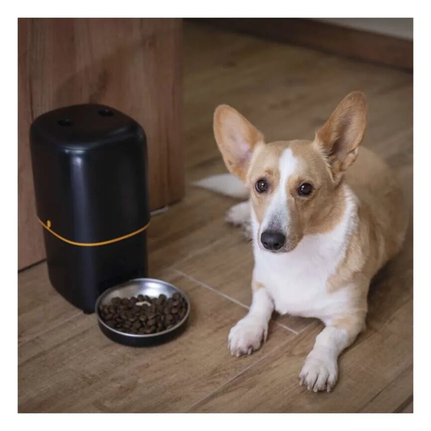 Автоматичен диспенсър за храна 4 l/5V/3xD черен Wi-Fi