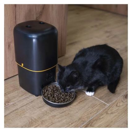 Автоматичен диспенсър за храна 4 l/5V/3xD черен Wi-Fi