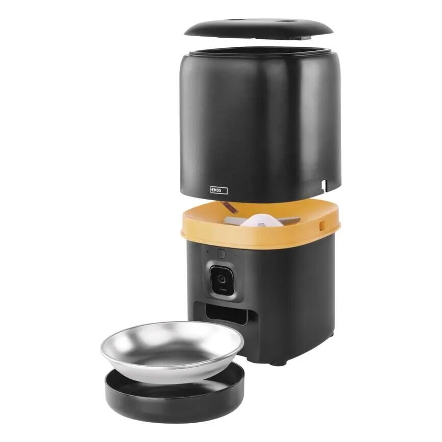 Автоматичен дозатор за храна с микрофон и камера 4л/5V/3xD Wi-Fi