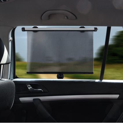 Автомобилни щори с вендузи и заключване 42 м 2 бр. сиви