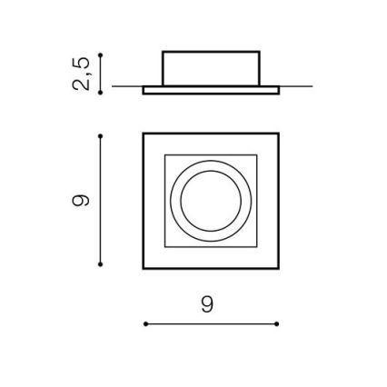 Azzardo AZ0795 - Осветление за окачен таван PACO 1xGU10/50W/230V
