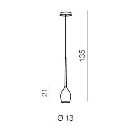 Azzardo AZ1220 - Полилей на верижка IZZA 1xE14/40W/230V