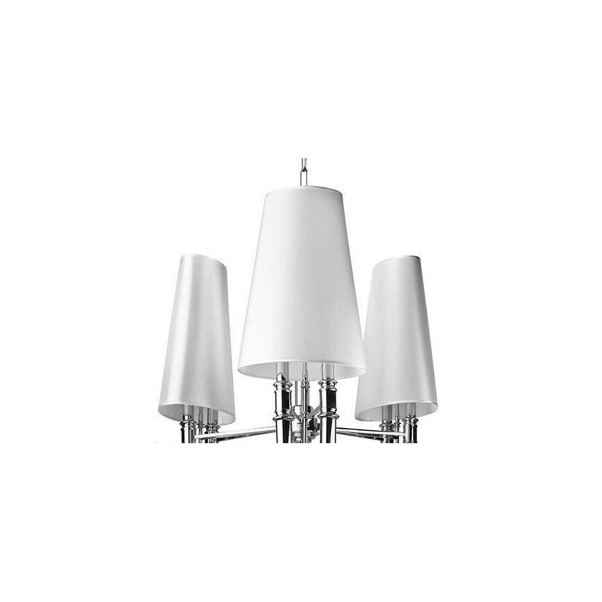 Azzardo AZ1232 - Висящ полилей DIABLO 6xE14/11W/230V бял