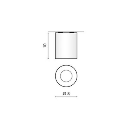 Azzardo AZ1360 - Екстериорна Лампа за таван ARO 1xGU10/50W/230V IP54