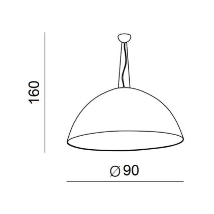 Azzardo AZ1402 - Висящ полилей MAGMA 4xE27/60W/230V