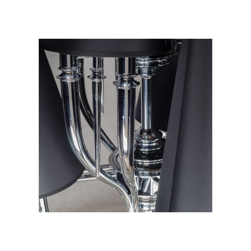 Azzardo AZ1417 - Висящ полилей DIABLO 12xE14/11W/230V черен