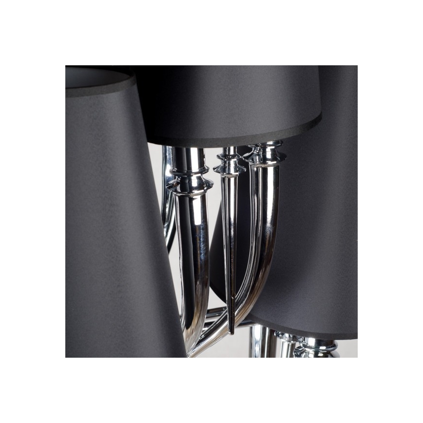 Azzardo AZ1417 - Висящ полилей DIABLO 12xE14/11W/230V черен