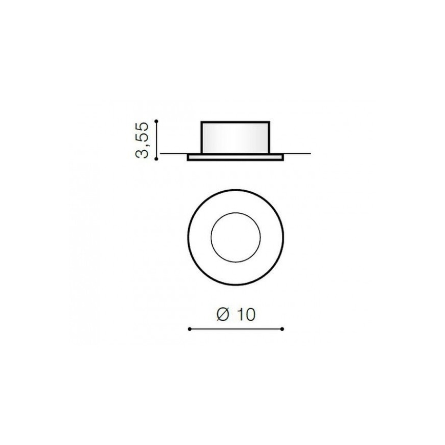 Azzardo AZ1714 - Екстериорна луничка OSCAR 1xGU10/50W/230V IP44