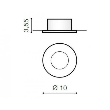 Azzardo AZ1714 - Екстериорна луничка OSCAR 1xGU10/50W/230V IP44