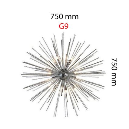 Azzardo AZ2119 - Дизайнерски абажур за полилей G9 Ø 750 мм