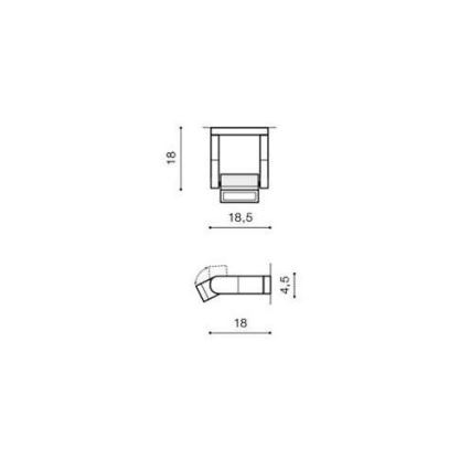 Azzardo AZ2132 - LED Екстериорен аплик FRAME LED/8W/230V IP54