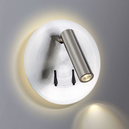Azzardo AZ2424 - LED Стенен прожектор FARO LED/6W+LED/3W/230V