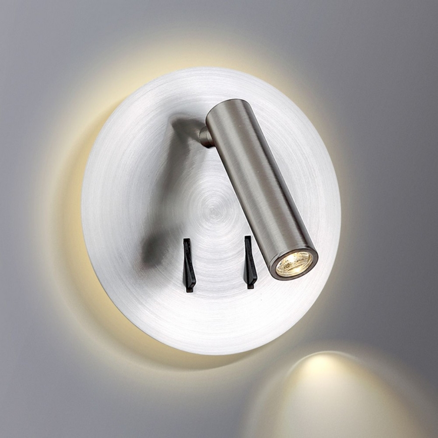 Azzardo AZ2424 - LED Стенен прожектор FARO LED/6W+LED/3W/230V