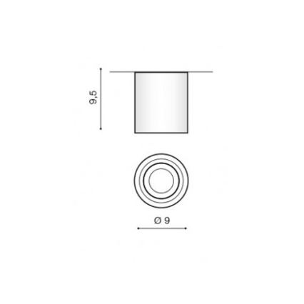 Azzardo AZ2690 - Осветление за таван на баня BRANT 1xGU10/50W/230V IP44