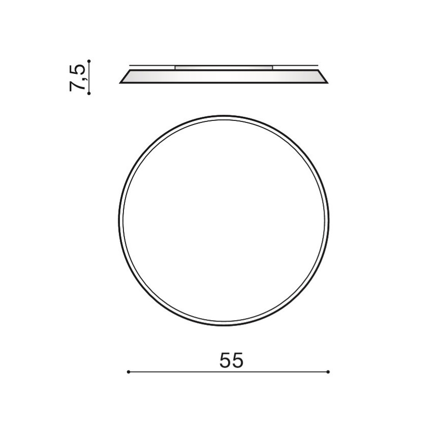 Azzardo AZ2739 - LED таванно осветително тяло CORTONA LED/50W/230V 4000K