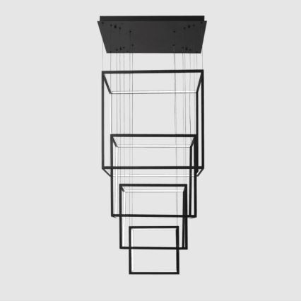 Azzardo AZ3139 - LED Димируем висящ полилей OPERA LED/329W/230V черен