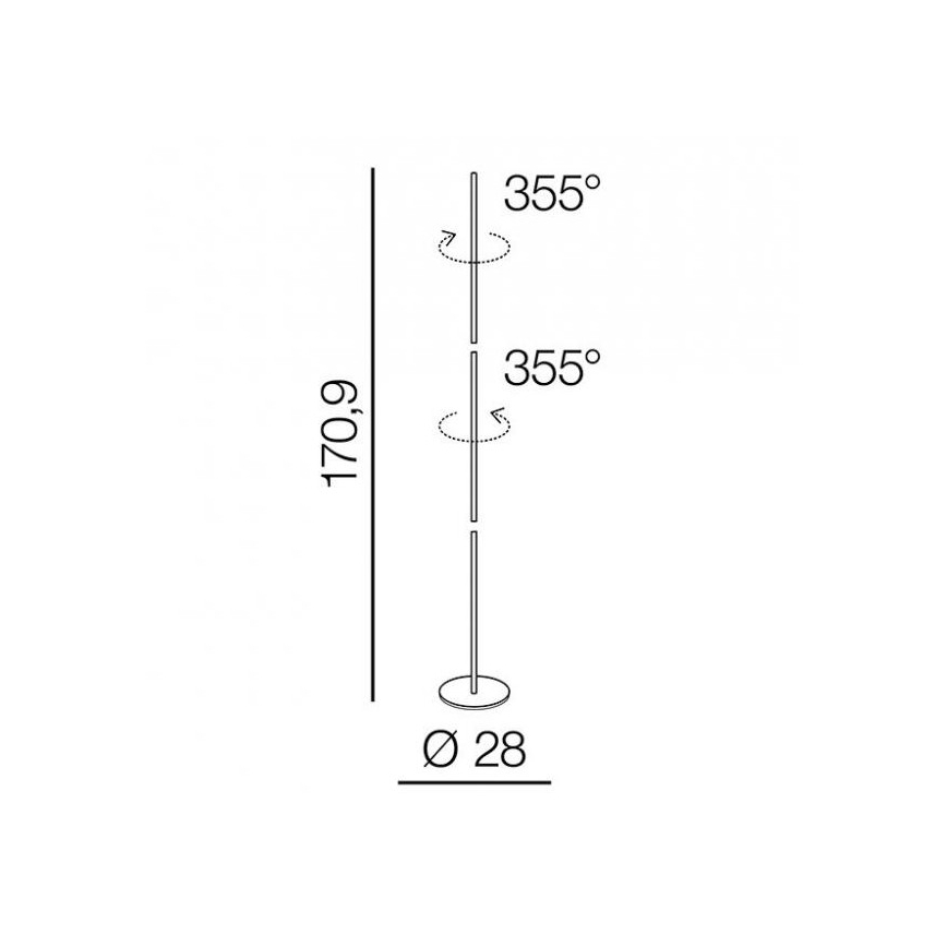 Azzardo AZ3205 - LED Лампион TETA LED/33W/230V