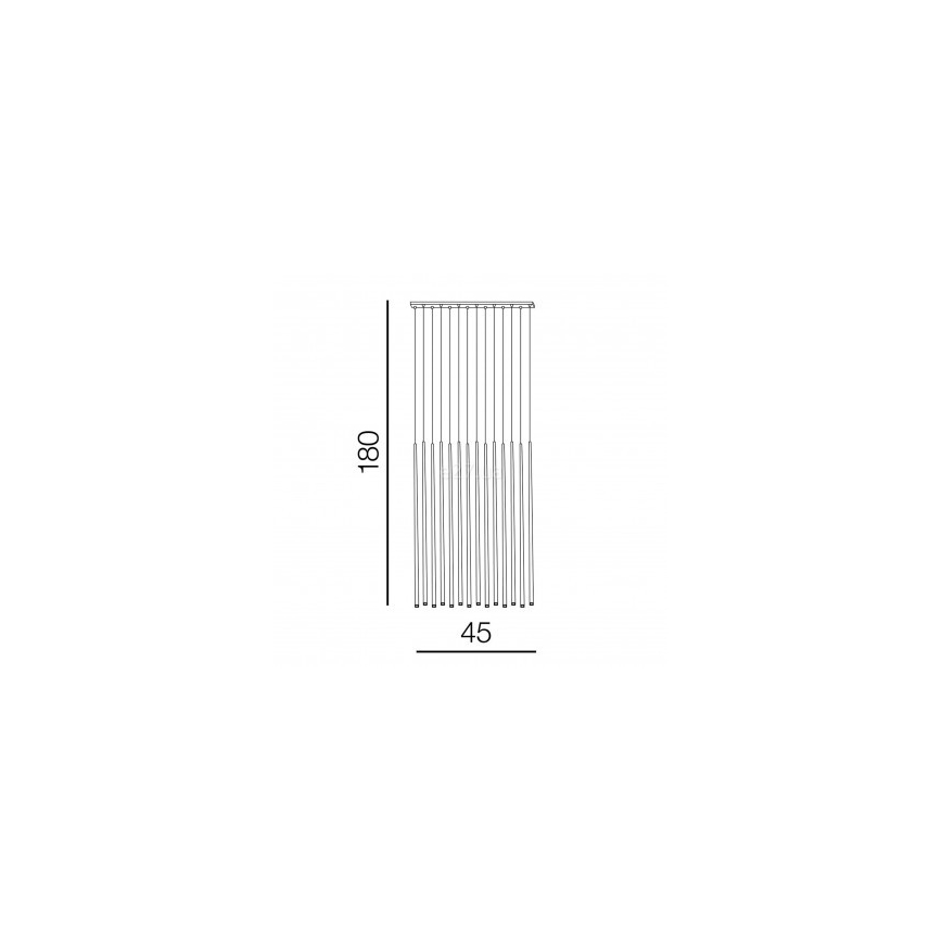 Azzardo AZ3424 - LED Висящ полилей LOUISE 14xLED/3W/230V