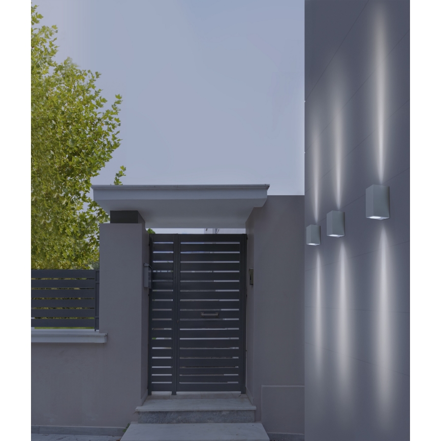 Azzardo AZ4267 - Екстериорен аплик RIMINI 1xGU10/35W/230V IP54 квадратен