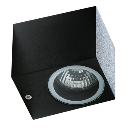 Azzardo AZ4267 - Екстериорен аплик RIMINI 1xGU10/35W/230V IP54 квадратен