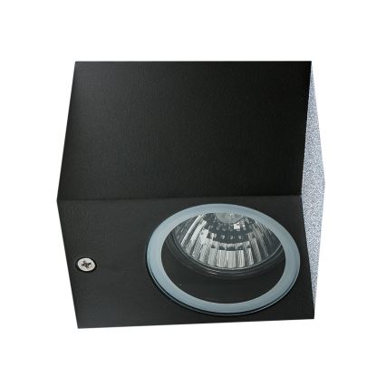 Azzardo AZ4267 - Екстериорен аплик RIMINI 1xGU10/35W/230V IP54 квадратен