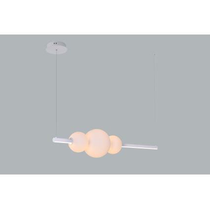 Azzardo AZ4426 - LED Димируем висящ полилей SANDRA LED/48W/230V бял