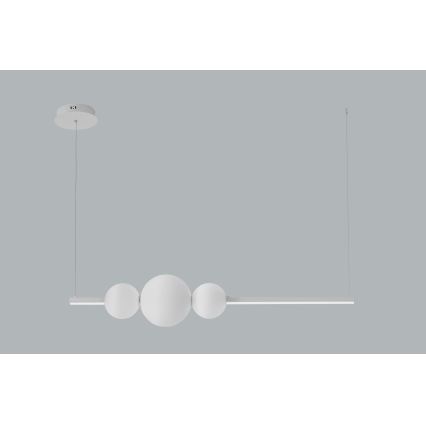 Azzardo AZ4426 - LED Димируем висящ полилей SANDRA LED/48W/230V бял