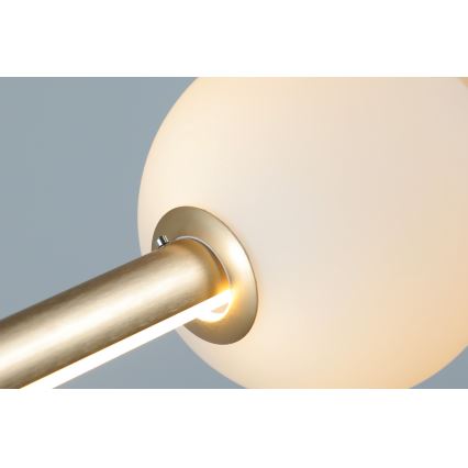 Azzardo AZ4427 - LED Димируем висящ полилей SANDRA LED/48W/230V златист
