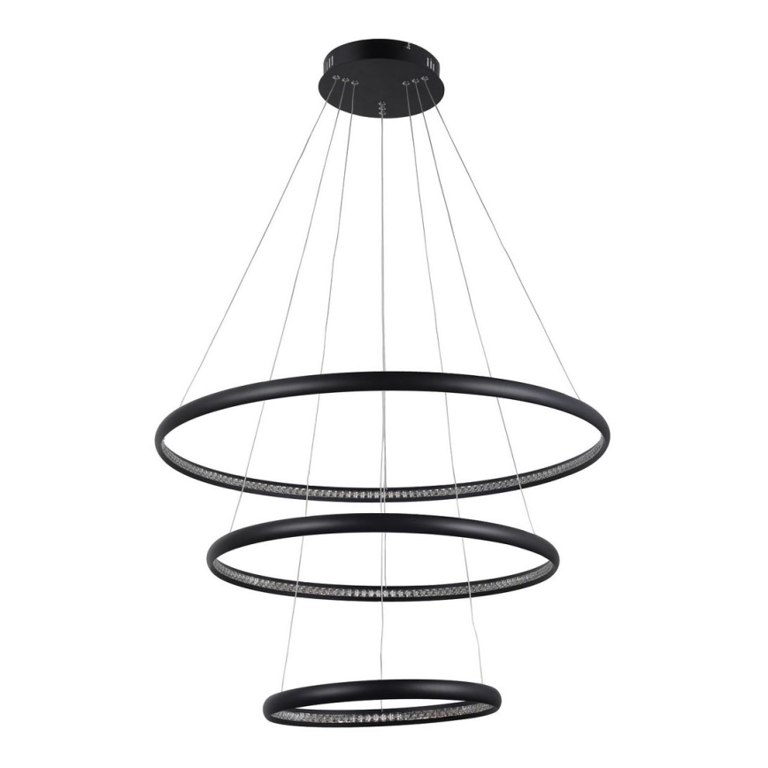 Azzardo AZ4428 - LED Висящ полилей BRIGHTON LED/55W/230V черен
