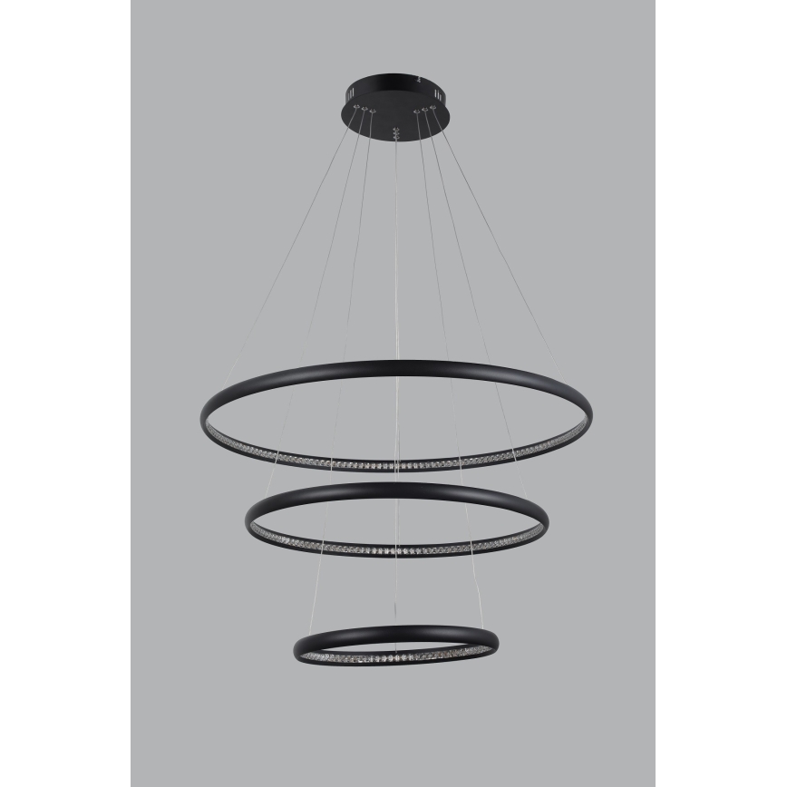 Azzardo AZ4428 - LED Висящ полилей BRIGHTON LED/55W/230V черен