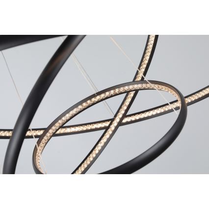 Azzardo AZ4428 - LED Висящ полилей BRIGHTON LED/55W/230V черен