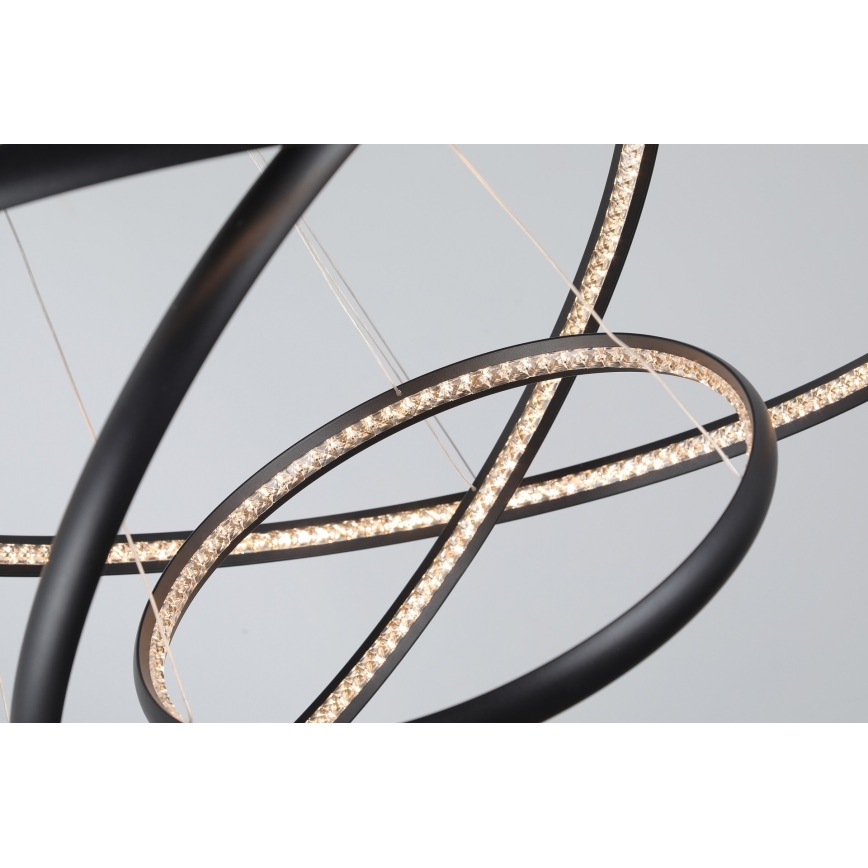 Azzardo AZ4428 - LED Висящ полилей BRIGHTON LED/55W/230V черен