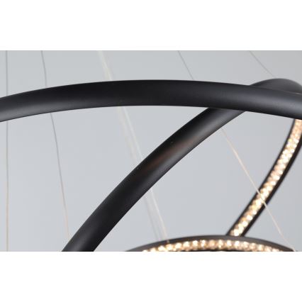 Azzardo AZ4428 - LED Висящ полилей BRIGHTON LED/55W/230V черен