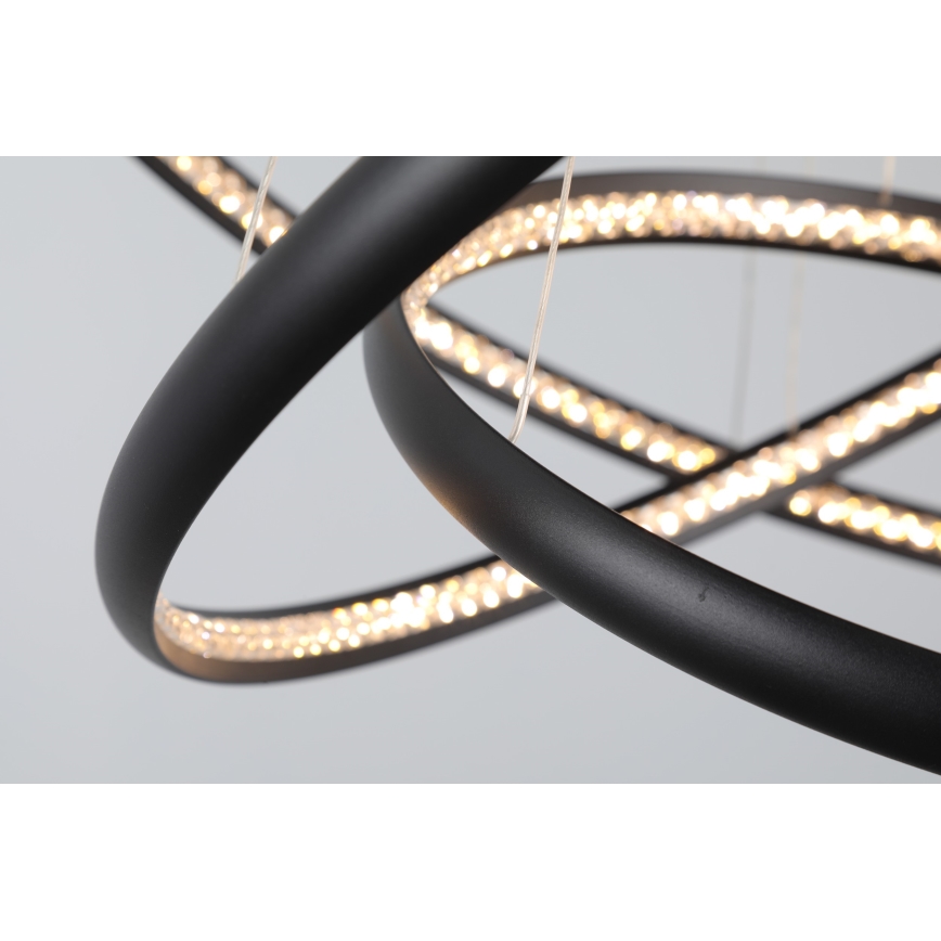 Azzardo AZ4428 - LED Висящ полилей BRIGHTON LED/55W/230V черен