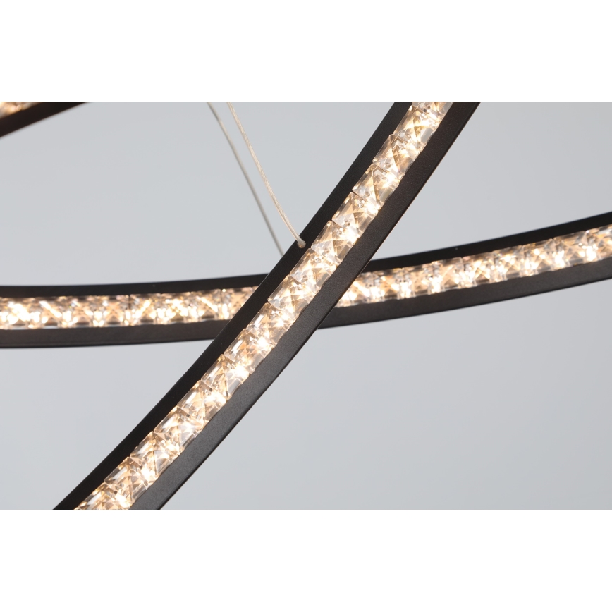 Azzardo AZ4428 - LED Висящ полилей BRIGHTON LED/55W/230V черен
