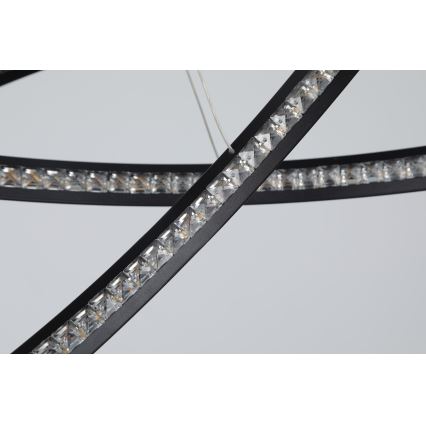 Azzardo AZ4428 - LED Висящ полилей BRIGHTON LED/55W/230V черен